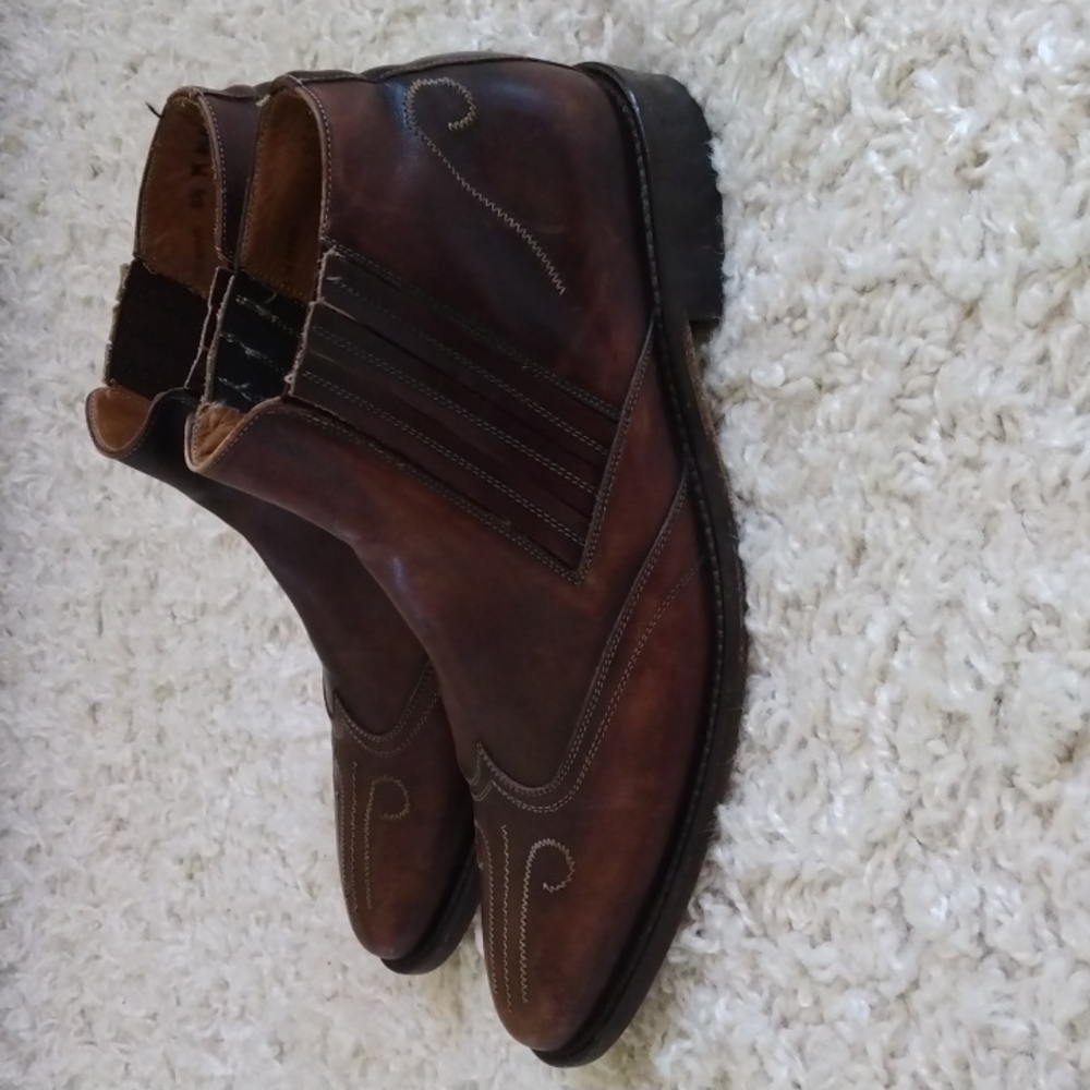 Mezlan Leather Ankle Western Boots